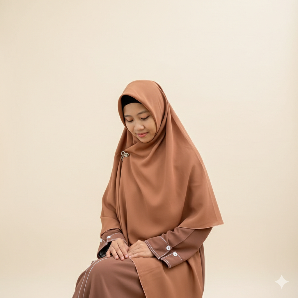 Hijab Segi Empat Wolvis Syari 130x130 Jilbab Syar'i Premium