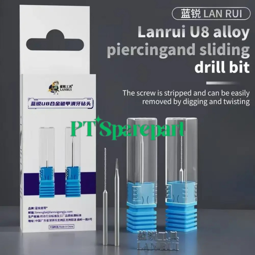 LANRUI U8 / U8S ALLOY PIERCING AND SLIDING DRILL BIT - ALAT PEMBUKA BAUT RUSAK