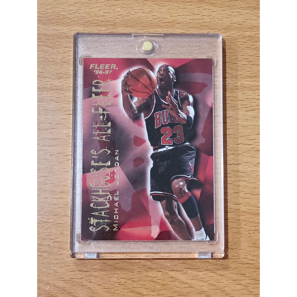 kartu basket michael jordan fleer stackhouse's all-fleer 1996