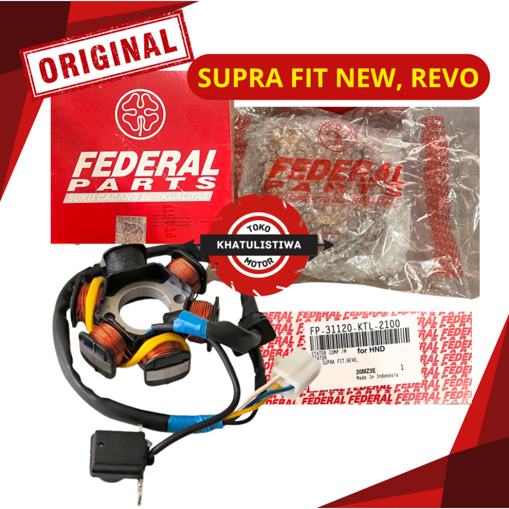 SPULL KOMPLIT SUPRA FIT NEW REVO SPUL KOMPLIT SUPRA FIT NEW REVO SPULL ASSY (STATOR COMP) FEDERAL SU