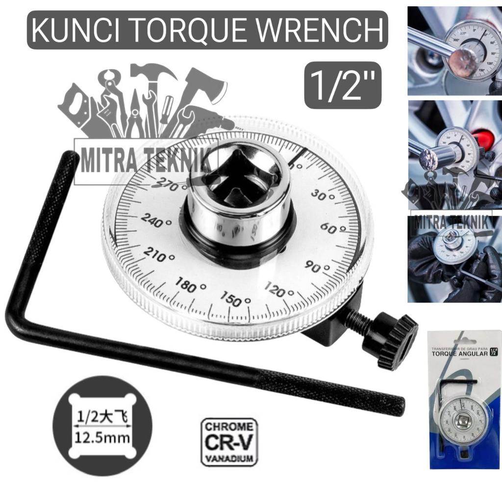 Kunci Torsi Torque Wrench 1/2 Inch Untuk Ban Kendaraan Kunci Pas Alat Ukur Sudut Torsi Meter