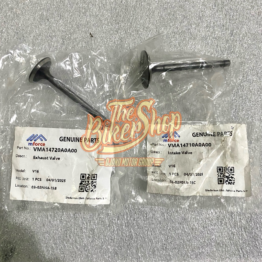 klep piston IN / EX sm v16 / intake valve / exhaust valve sm v16 original sm sport