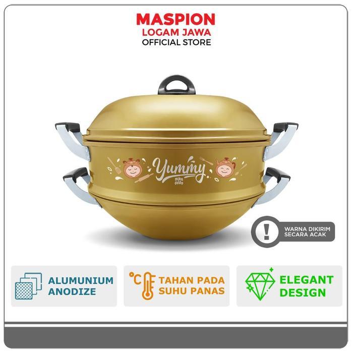 Maspion Mikado Langseng Mika Steamer Alumunium 33 cm susun 2 - 33 cm 2 Susun