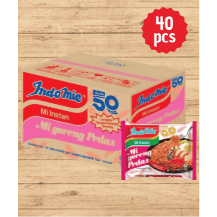 INDOMIE GORENG PEDAS 1 DUS 40 PCS
