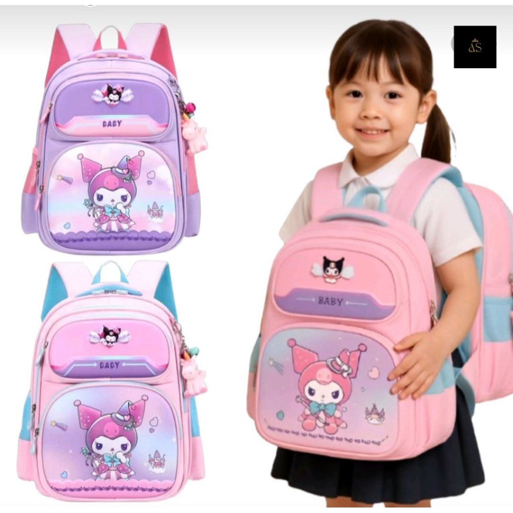 tas gendong anak perempuan SD kuromi tas sekolah anak wanita SD kuromi