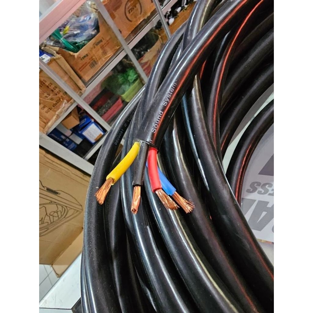 [ Ecer 1 Meter ] Kabel Speaker Audio NYYHY Yurito 4x6mm 4x6.0mm 4x6 4x6.0 mm Eceran Per 1 Meter 1 M 