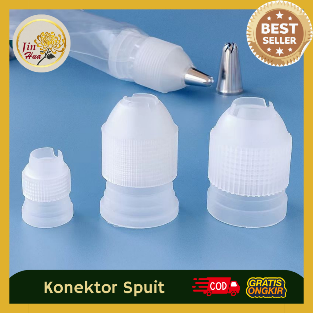 JH Konektor Spuit / Sambungan Spuit / Konektor Sambungan Spuit Plastik / Spuit Connector Single