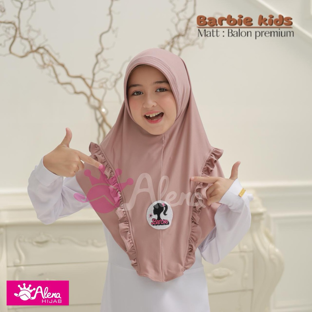 ALENA ANAK BARBIE // HIJAB ANAK MOTIF BARBIE BY ALENA HIJAB