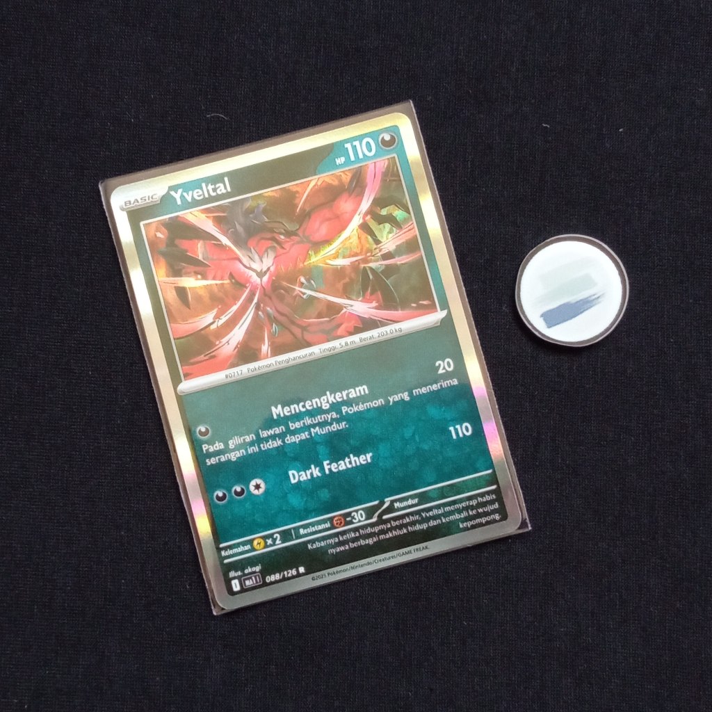 Yveltal R ma1 Evolusi Mega Pokemon TCG Indonesia