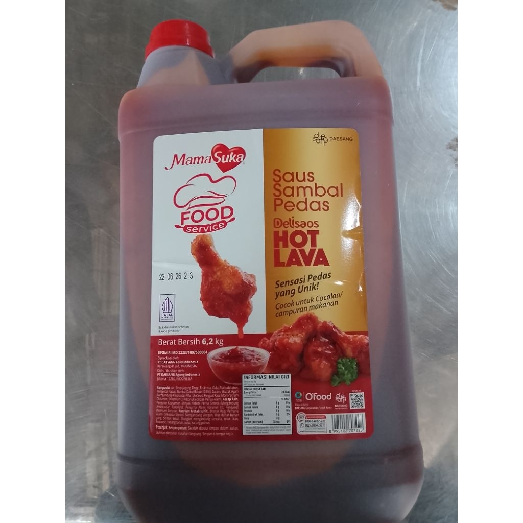 MAMASUKA DELISAOS HOT LAVA 6,2kg / HOT LAVA DELISAOS MAMASUKA 6,2KG