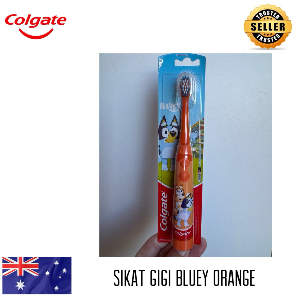 Colgate Sikat Gigi Bluey Elektrik / Sikat Gigi Anak / Colgate Kids Junior Bluey Powered Toothbrush 1