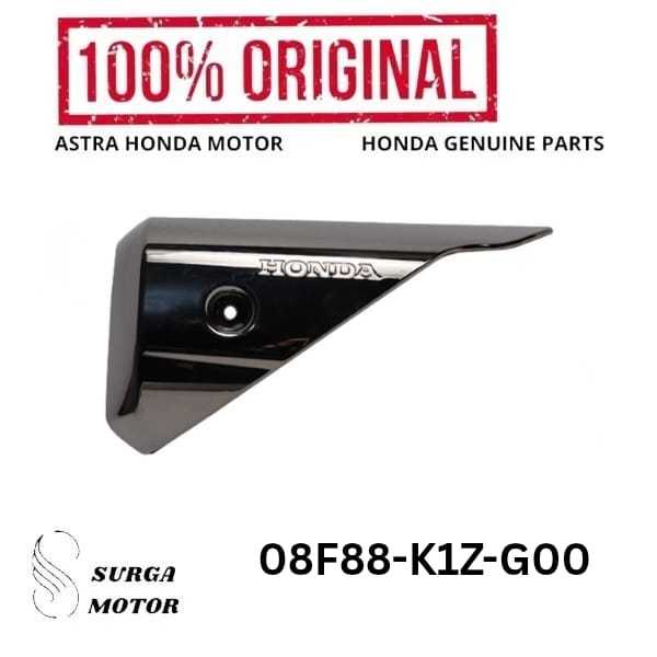 Aksesoris Pelindung Garnish Cover Knalpot Kenalpot Motor PCX 160 08F88K1ZG00 08F88-K1Z-G00 GARN CVR 