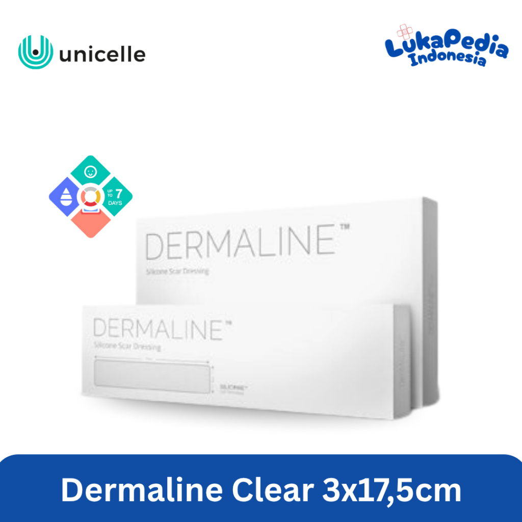 Perawatan Keloid - Dermaline - Clear Silicone Scar Sheet -3x17,5 cm/pc