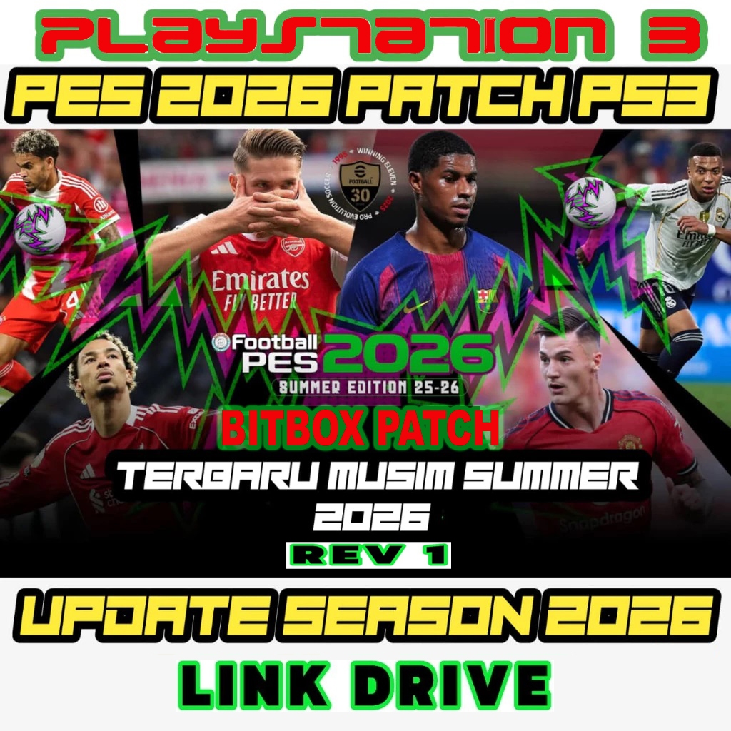 NEW PES 2026 BITBOX PATCH SUMMER Game PS3 Terbaru CFW Dan Hen