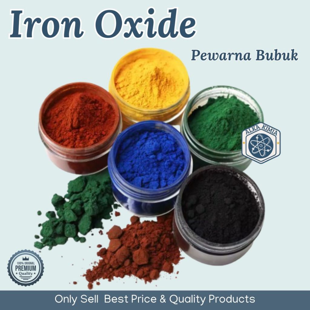 Iron Oxide Pewarna Bubuk Oil Base 5gr / Pigmen Powder Iron Oxide / Pemberi Warna Cat Semen Genteng