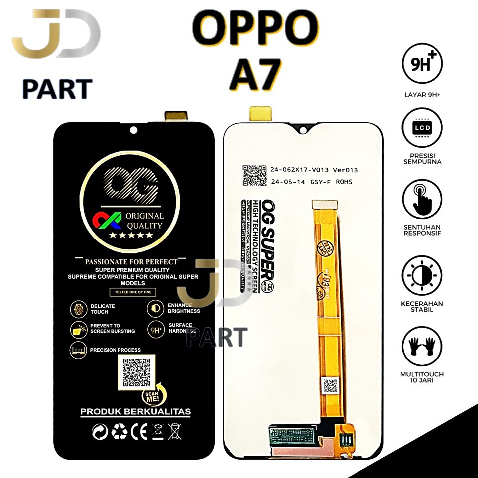 LCD TOUCHSCREEN OPPO A7 ORIGINAL 100% FULLSET COMPLETE