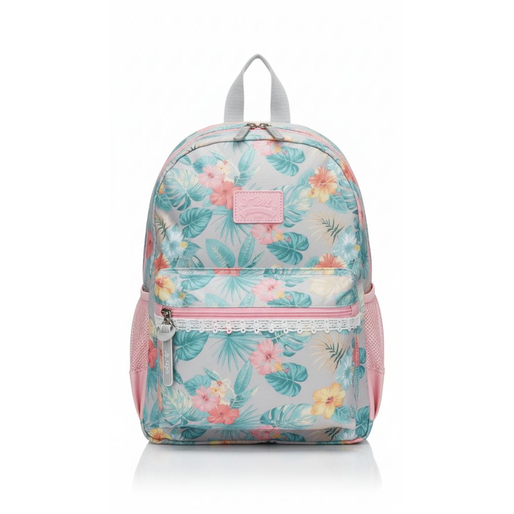 Tas Ransel Alto Silver Girl Style Korean | Tas Ransel Anak Cewe Sekolah SD/SMP (Free RainCover)