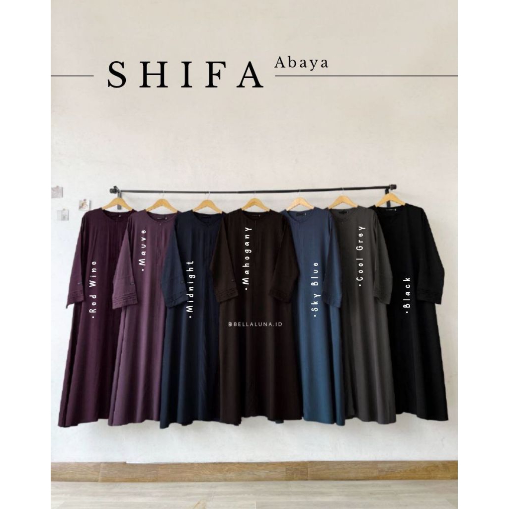 SHIFA ABAYA BELLALUNA/ GAMIS ADEM/ GAMIS VISCOSE/HOMEDRESS POLOS/GAMIS POLOS