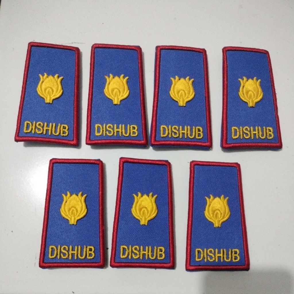 pangkat dishub 3d/tanda pangkat dishub bordir timhul