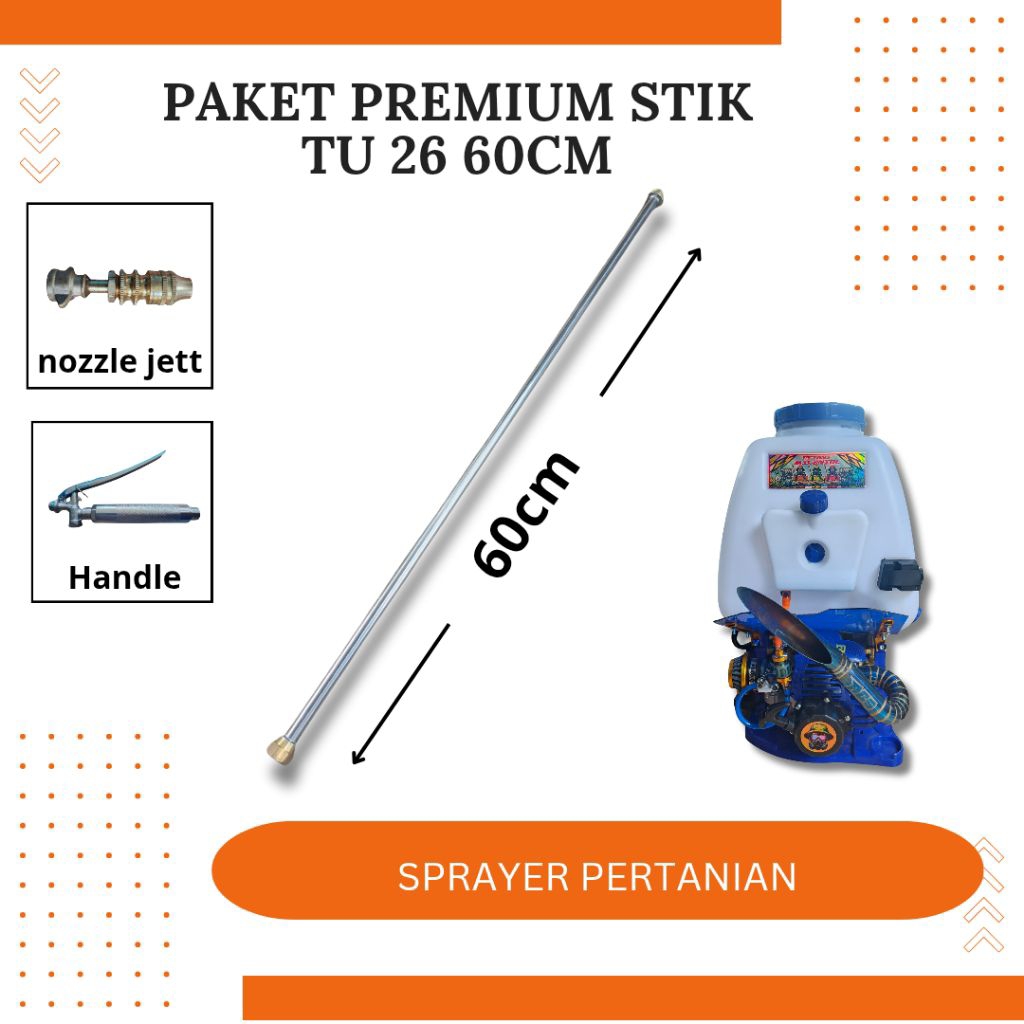 Paket premium stik tu 26 60cm , paket stik mesin sprayer tu26