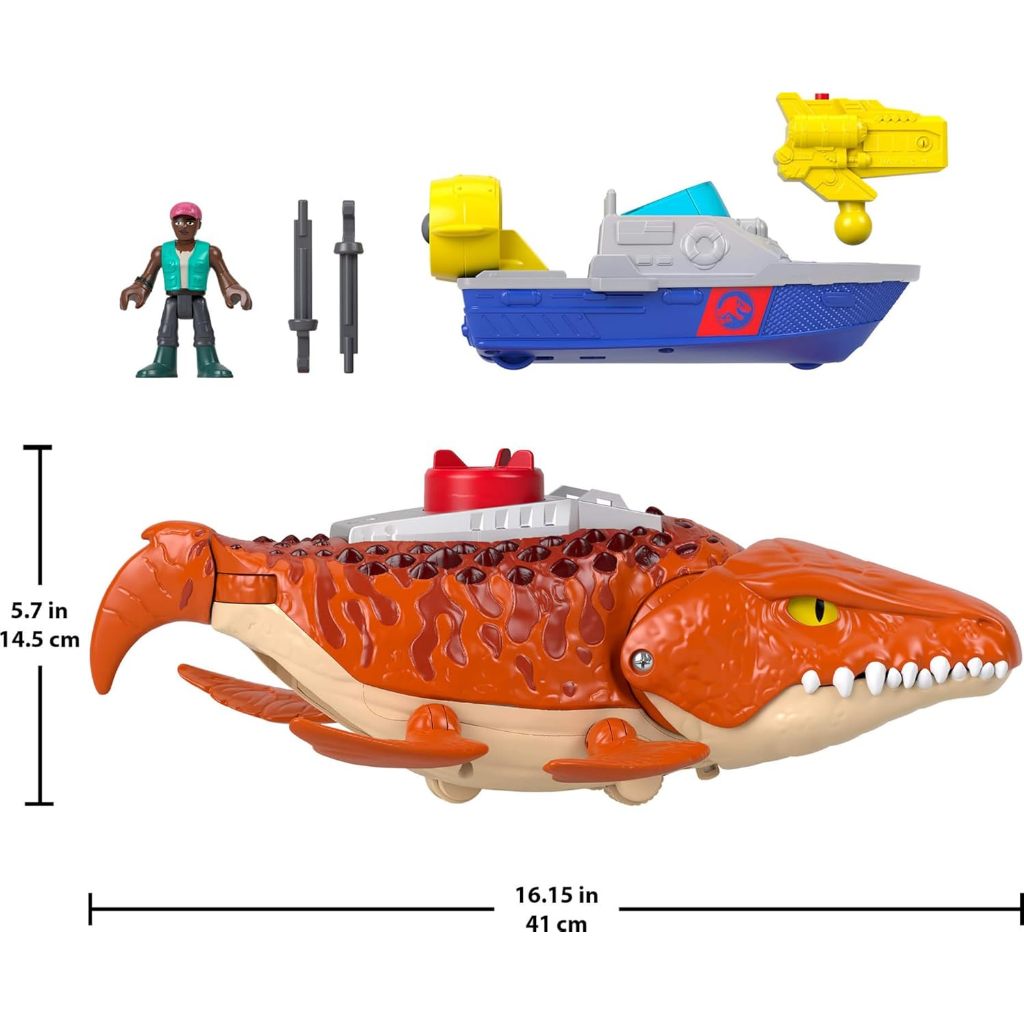 Fisher-Price Imaginext Mosasaurus Toy With Figure