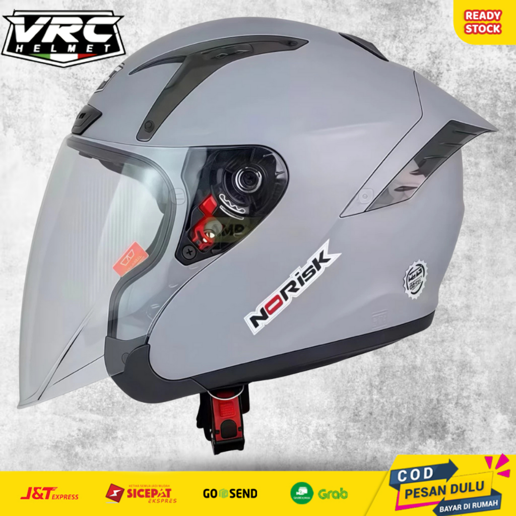 Helm Half Face VRC Norisk Polos Solid  100% ORI