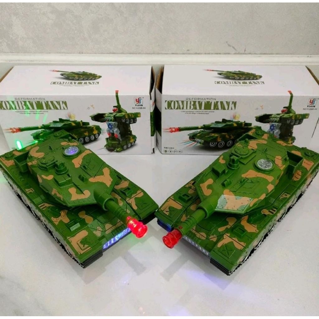 MAINAN ANAK MOBIL MAINAN ANAK TANK BISA BERUBAH ROBOT.