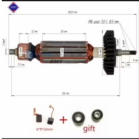 ARMATURE ANGKER GA4030 MAKITA FOR MESIN GERINDA TANGAN 4 INCH GA 4030 GA 4034