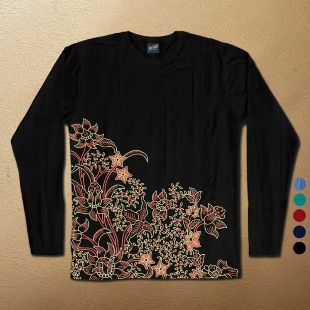 Kaos Oblong Panjang Katun Batik Tulip Batik Solo Wanita