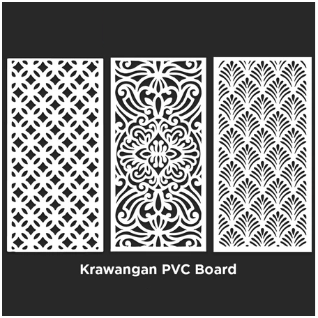 KRAWANGAN PVC BOARD /ORNAMEN PVC FOAM BOARD TEBAL 5MM /PARTISI