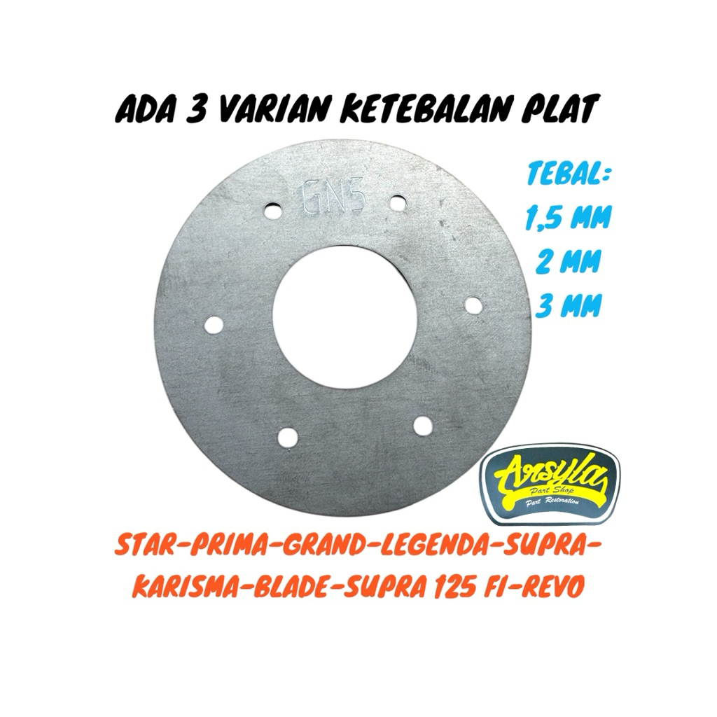 Promo Plat Besi Penahan Karet Rumah Kopling Honda Astrea Star Prima Grand Win 100 Impressa Legenda