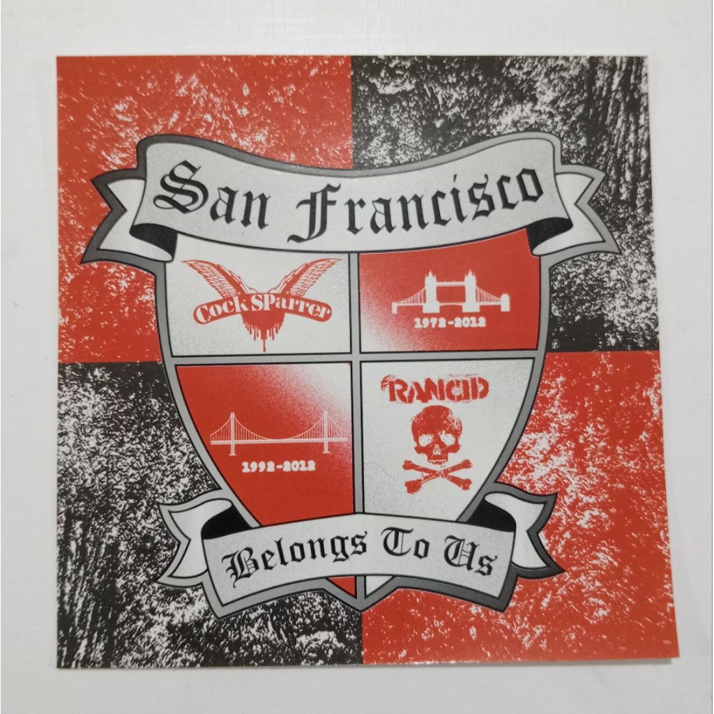 official band stickers Cock Sparrer x Rancid - Belongs To Us
