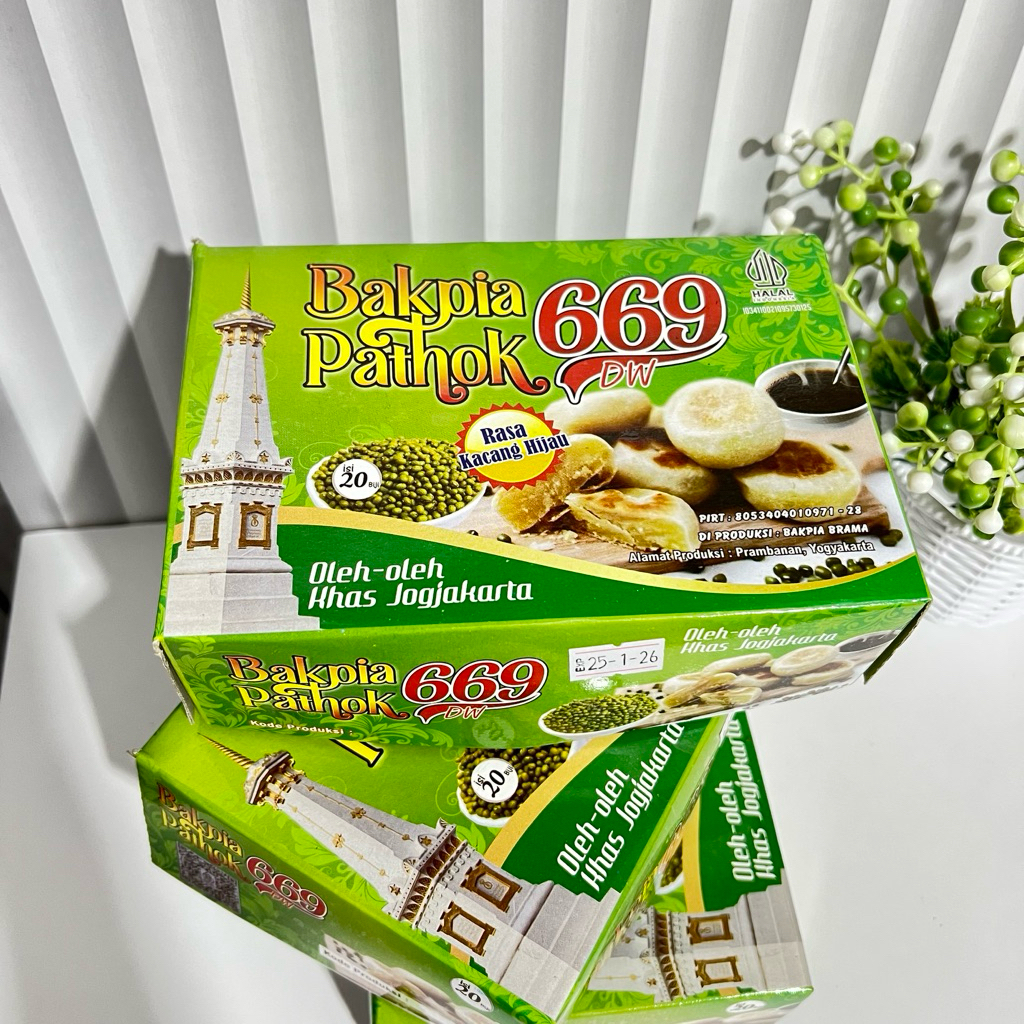 Bakpia Pathok 669 Asli Jogja - Kering - Keju - 20 biji