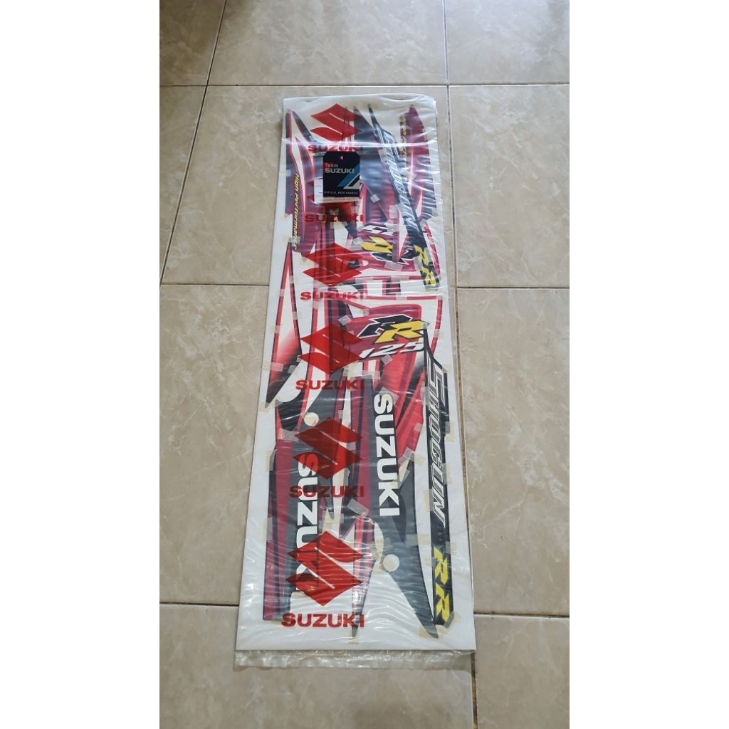 Striping Suzuki Shogun FL 125 type RR merah hitam new SGP
