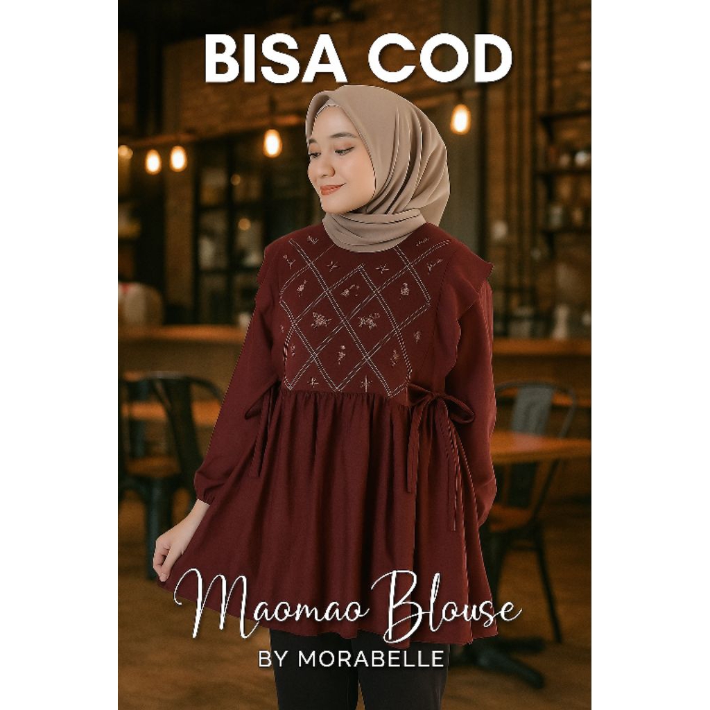 ATASAN WANITA BORDIR KEKINIAN | BLOUSE KEKINIAN | BLOUSE BORDIR | BLOUSE JUMBO BIG SIZE | BLUS BORDI