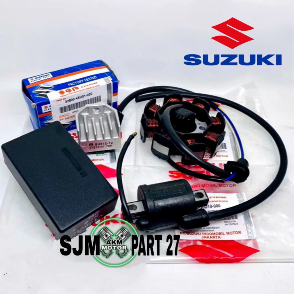 PAKET PENGAPIAN 4 AITEM CDI, SPULL ASSY,COIL, KIPROK REGULATOR SUZUKI SHOGUN 110 R NEW SHOGUN 110 KE