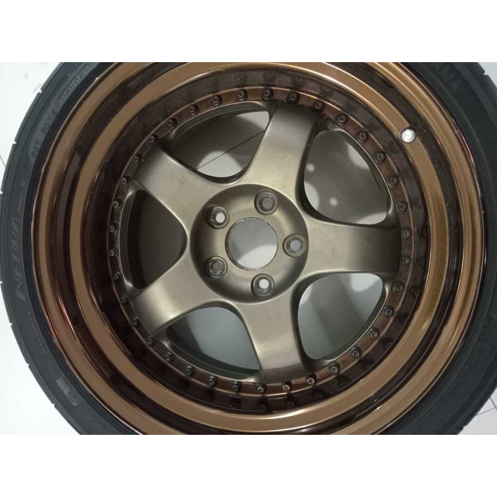 DIJUAL VELEG DAN BAN WORK MEISTER S1 R18 LEBAR 10,5 PCD 5X114 SEKEN ORI JAPAN [[MAKASSAR]]