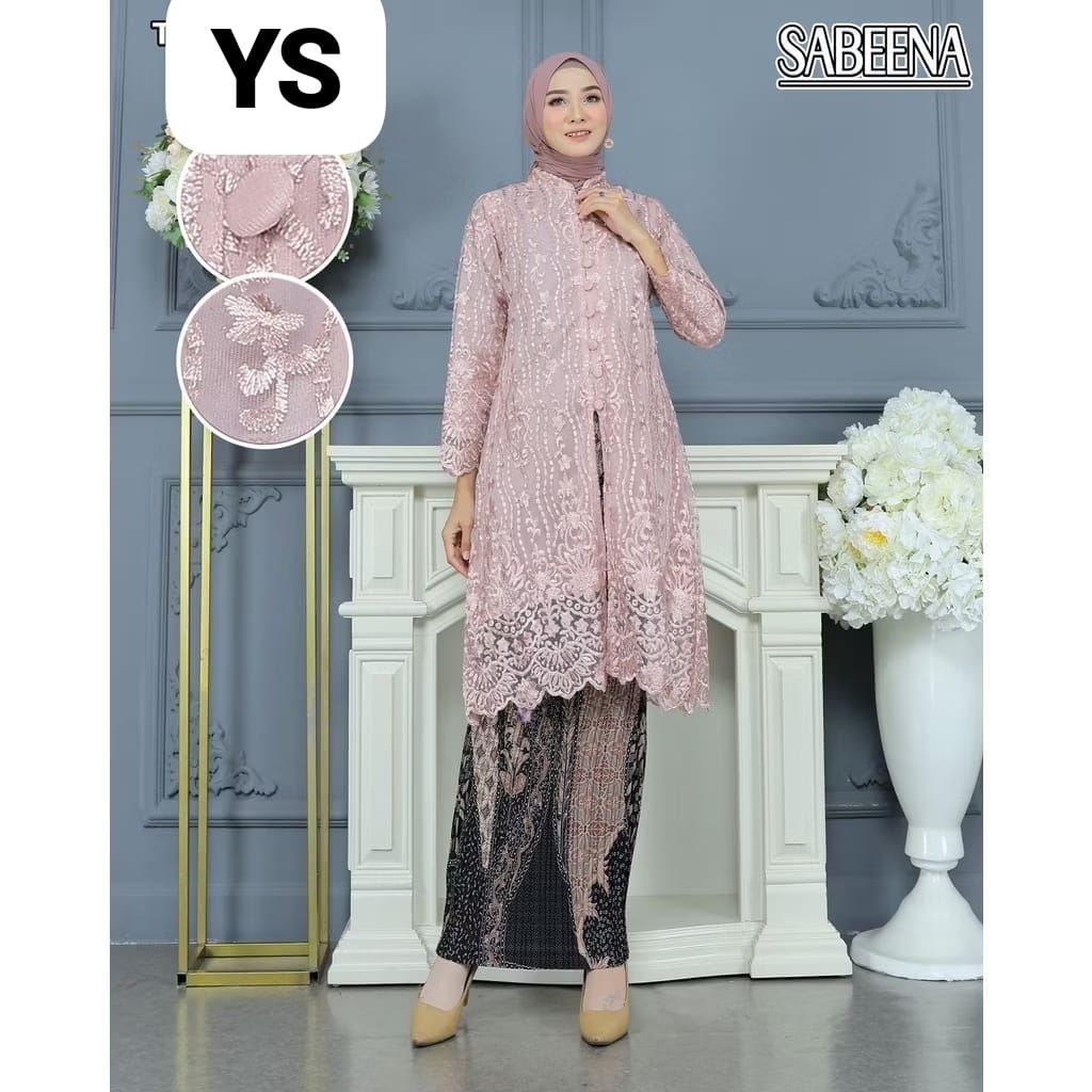 SALE TUNIK BROKAT TILE KANCING DEPAN / TUNIK ARUMI