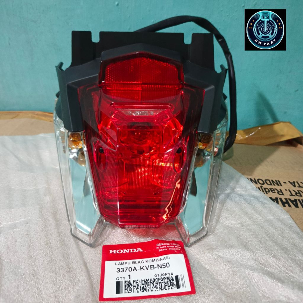 Lampu Rem Vario Techno 110 Karbu 3370A-KVB-N50 Lampu Belakang Vario Tekno Lampu stop Vario Techno As