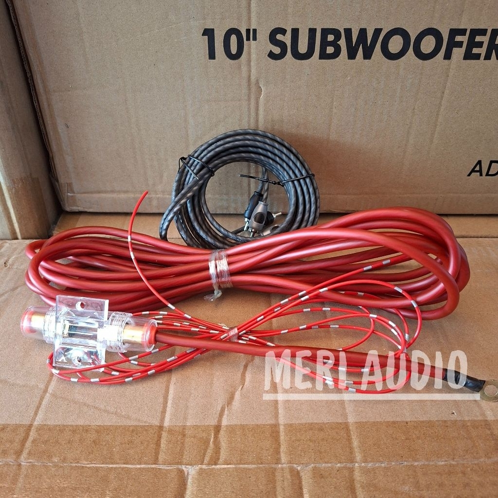 Kabel Set Audio Mobil Subwoofer Kolong Bastube Subwofer Basstube