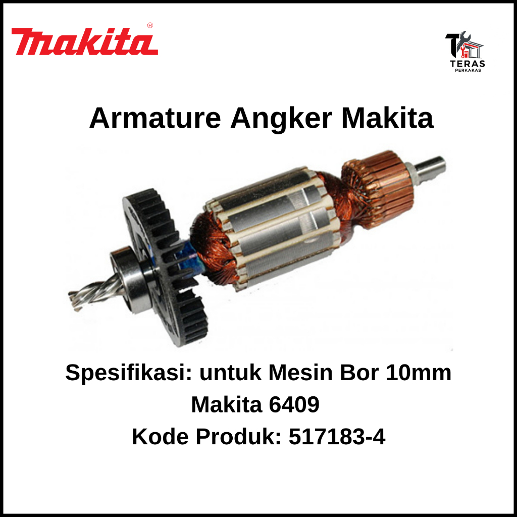 MAKITA Armature Angker untuk Mesin Bor 10mm Makita 6409