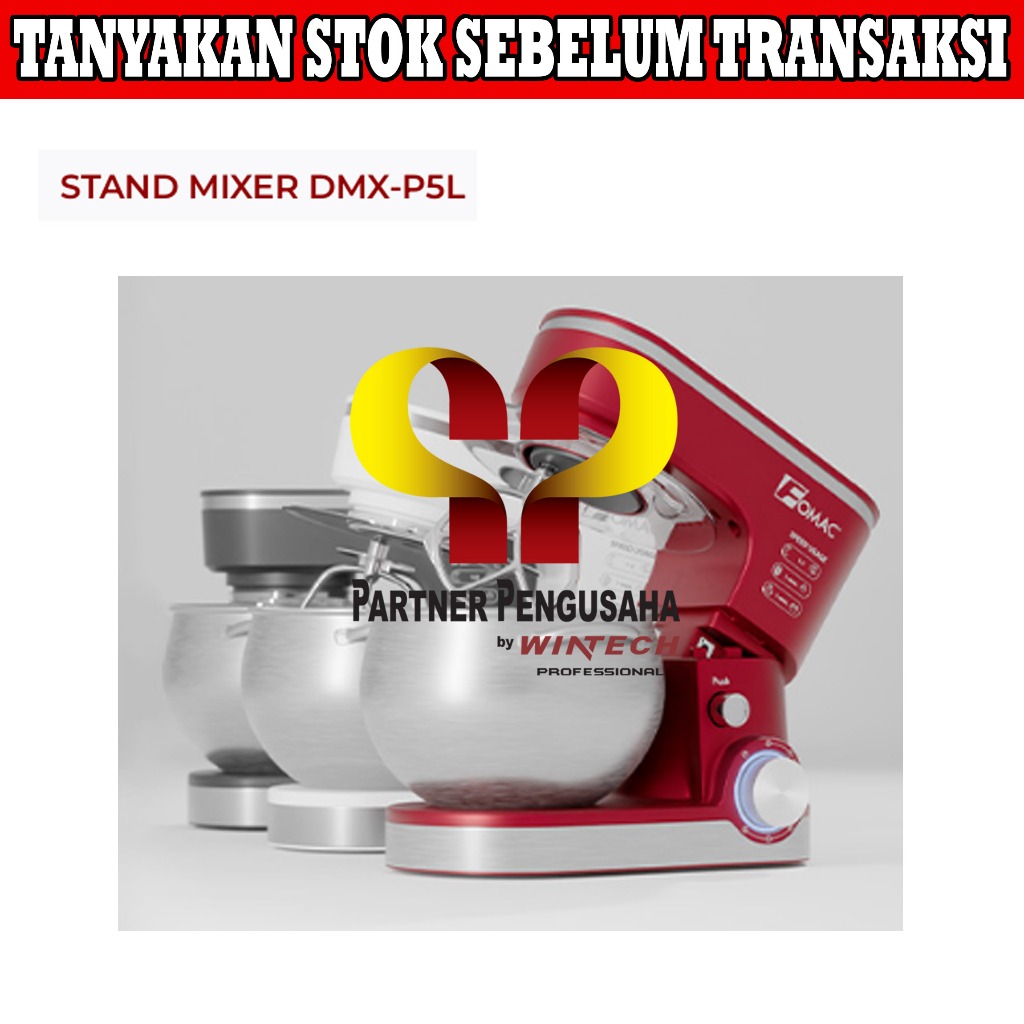 Fomac DMX-P5L Series Stand Mixer - Mixer Adonan Kue & Roti 5 Liter