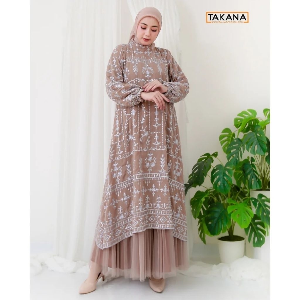 GAMIS TAKANA  By Balimo Gamis Pesta Gamis Butik