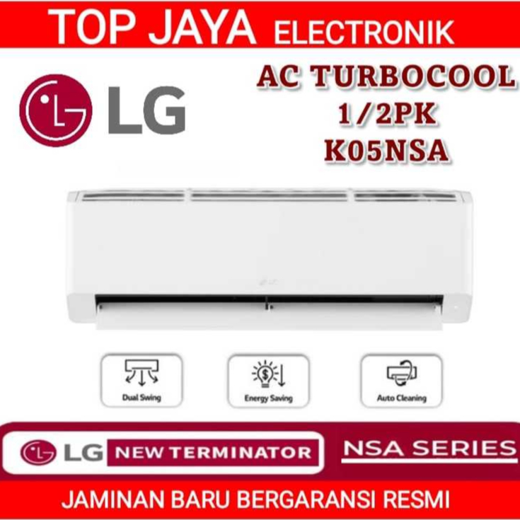 AC LG 0,5PK TERMINATOR TURBO COOL 05NSA/LG AC 1/2PK TERMINATOR NEW SERIES