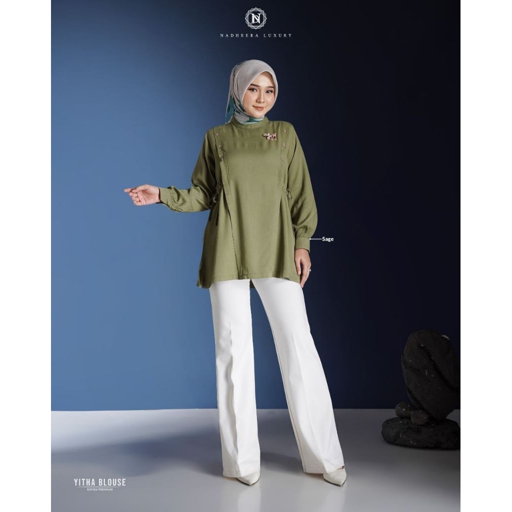 YITHA BLOUSE BY NADHEERA LUXURY || Blouse polos || Blouse nadheera || Blouse rayon