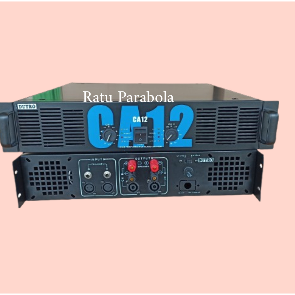Box power amplifier ca 12 fullset box amplifier ca12 ful set + panel belakang original