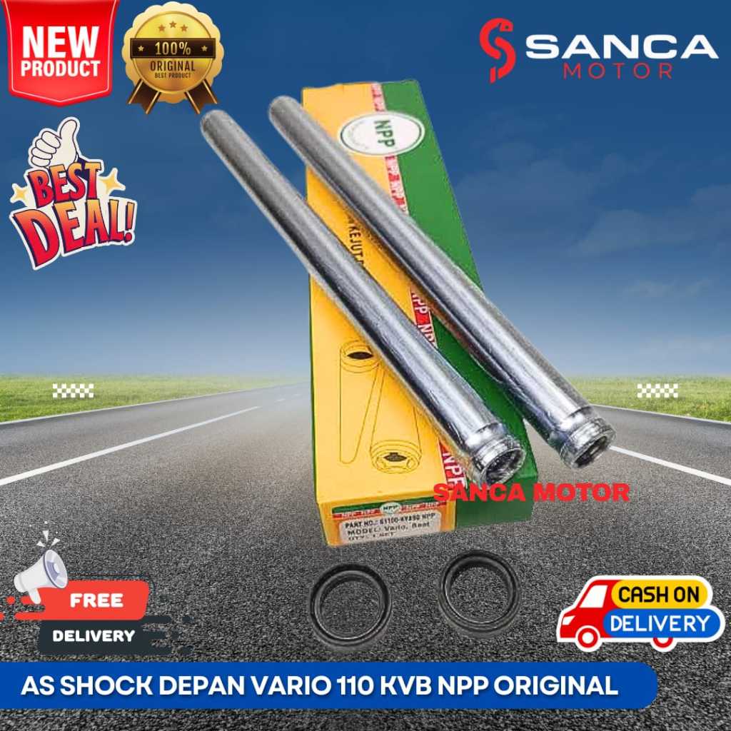 AS SHOCK DEPAN VARIO 110 KARBU KVB ORIGINAL NPP PREMIUM