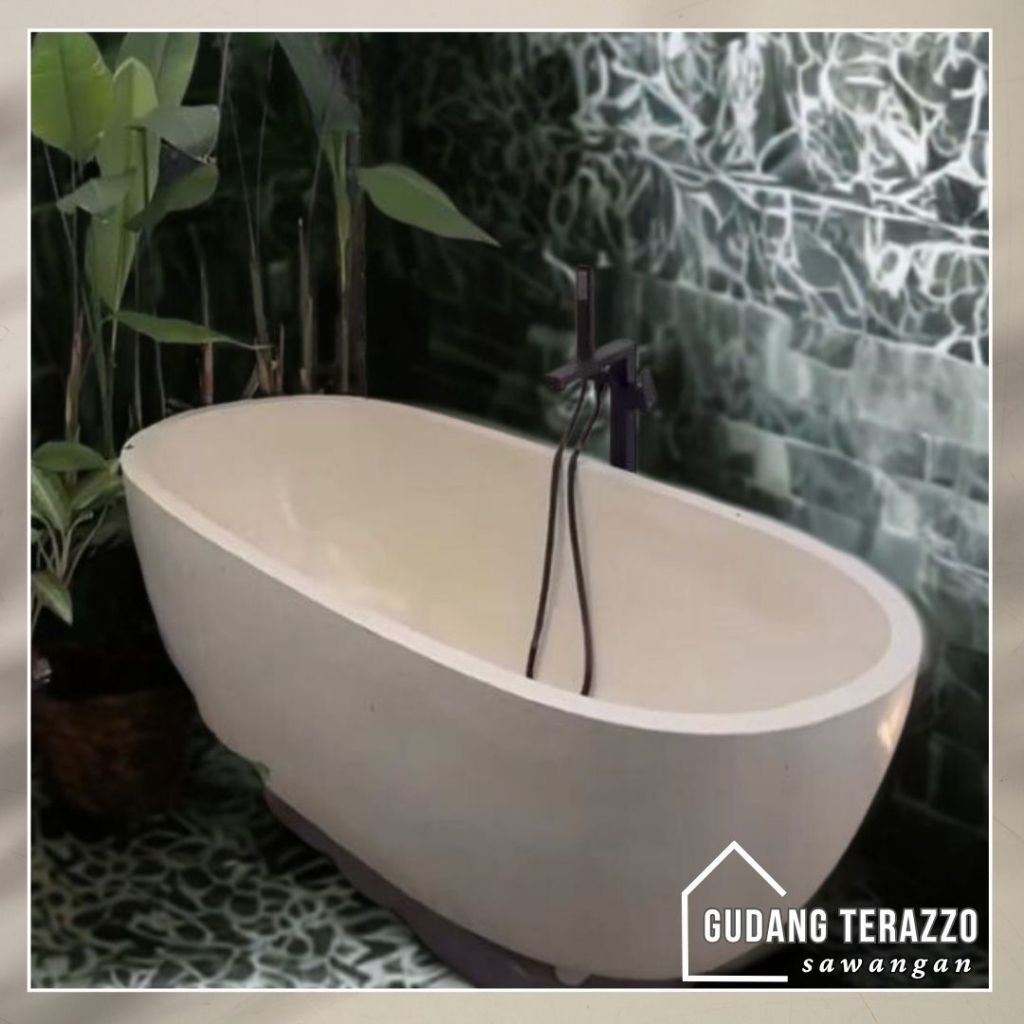 Bathtub Portable Model Oval/ Bathtub Minimalis Handmade