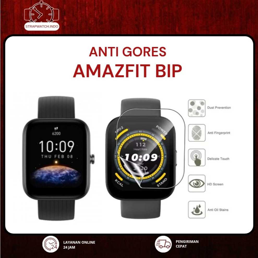 ANTI GORES WATCH - PMMA FILM - FOR AMAZFIT BIP - PELINDUNG JAM TANGAN