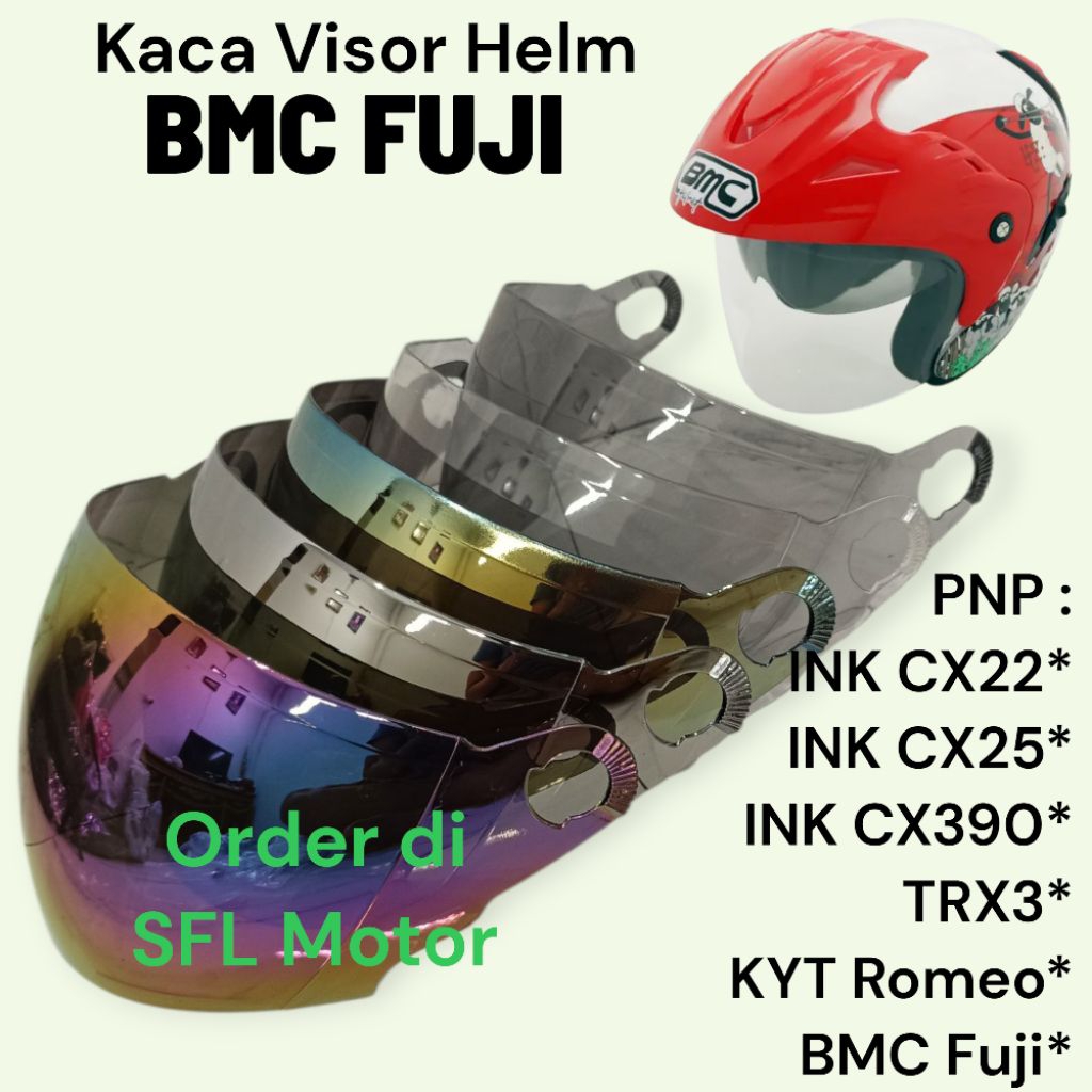 Kaca Visor Helm BMC Fuji Kaca Helm BMC Shaun The sheep Kaca Helm BMC 560